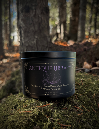 Antique Library Candle